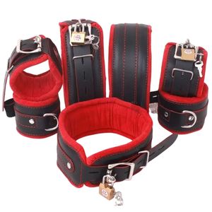 Adjustable <b>Leather</b> <b>Wrist</b> <b>Cuffs</b> with Quick Release Buckles - Product Image 2