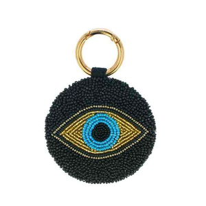 Unique Hand Stitched Embroidery Beaded <b>Keychain</b> Featuring Colorful Beads Artistic Floral Patterns and Elegant Handmade Finish - Product Image 3