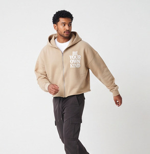 เสื้อฮู้ด Rajputana Corporation Crop Zipper Hoodie ลายพิมพ์ Be Your Own Kind แบบยูนิเซ็กส์ สวมใส่สบายๆ สำหรับฤดูใบไม้ร่วง - Product Image 5