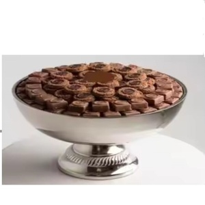 Decoración Única para Cualquier Mesa, Tazón para Servir Frutos Secos de Chocolate, Decoración para el Hogar, Tazón de Metal, Tazón para Servir Dátiles y Frutos Secos - Product Image 6