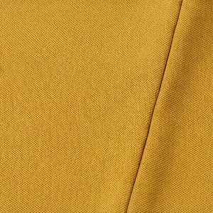 Polo à manches courtes pour homme, jaune moutarde, tricoté, uni, décontracté, coupe classique, boutons - Product Image 5