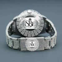 Montre classique en moissanite au design unique pour les occasions spéciales professionnelles et le luxe au quotidien, disponible au meilleur prix