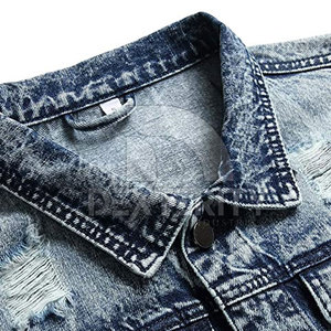 Chaqueta de Mezclilla para Hombre, Nueva Llegada, Fabricada en Fábrica, Manga Larga, Diseño Personalizado, Detalle de Botones, Ecológica, Impermeable, Precio Económico - Product Image 5