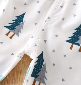 Pyjama d'été pour filles, imprimé dessin animé, manches courtes, ensemble de vêtements de nuit boutonnés, couleurs rose, bleu, blanc - Product Image 3