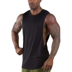 Débardeurs pour hommes en coton grande taille, séchage rapide, tricotés, respirants, doux, décontractés pour l'été - Product Image 3