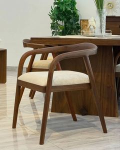 Juego de Mesa de Comedor Moderno de Madera de Teca Sólida, Sillas de Comedor Minimalistas de Estilo Escandinavo, Muebles para Hotel o Villa - Product Image 3