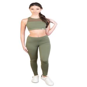 Ensemble de sport sans couture grande taille pour femme, respirant et léger, avec pantalon de yoga taille haute effet scrunch et soutien-gorge de sport gainant le ventre - Product Image 1