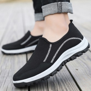 Sneakers Slip-On quotidiane da uomo comode scarpe da passeggio in maglia con Design-ZG011 alla moda - Product Image 1