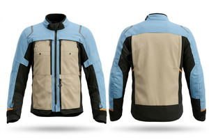 รับผลิตเสื้อแจ็คเก็ตมอเตอร์ไซค์แบบ Private Label คุณภาพดี ทนทาน ดีไซน์หลากสี สำหรับขี่กลางแจ้ง กันน้ำ กันลม - Product Image 6
