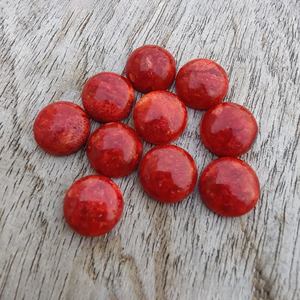 Cabujón de Unakita Roja Natural, Redonda, Grado AAA, Piedra Preciosa Certificada por Terceros para Joyería, Disponible en Todos los Tamaños - Product Image 4