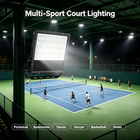 Lámpara LED Ultrafina para Cancha de Pickleball Chino Guangdong, 240W, 6500K, Luz Diurna, IP65 Impermeable, Haz Ajustable, CRI80 Alto