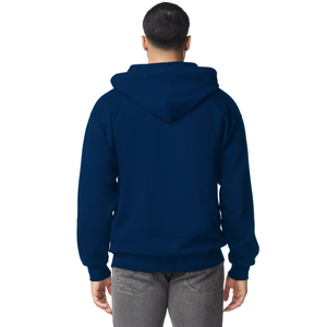 Sudadera con Capucha Completa con Cremallera para Adulto, Color Azul Marino, Chaqueta con Capucha de Mezcla de Algodón Premium, Ropa Deportiva Casual con Logotipo Personalizado para Hombre - Product Image 3