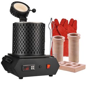 Forno per Fusione dell'Oro 1350W, Digitale Elettrico, Temperatura Massima 2102 Fahrenheit, Crogiolo in Ceramica da 1 kg 3 kg, Forno Industriale - Product Image 1