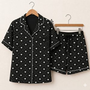Tenue Maçonnique Héritage : Vêtements Grecs de la Sororité Delta Sigma – Ensemble Deux Pièces Sublimé : Chemise de Nuit et Short - Product Image 1