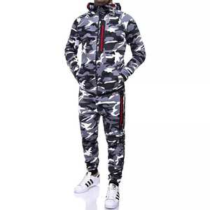 Ensembles de survêtements de sport pour hommes, en gros, imprimés camouflage, pour l'entraînement et le fitness - Product Image 2