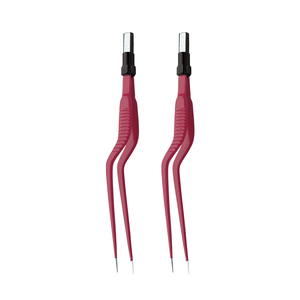 Pinces électriques chirurgicales bipolaires à pointe baïonnette avec câble en acier inoxydable, coagulation de classe II RS SURGICAL - Product Image 6