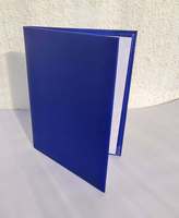 ADORA ADACH-0115 Porte-documents en cuir PU sur mesure avec finition texturée, couverture de diplôme bleue