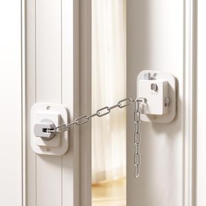 Fermo per Porta Regolabile da 1,5'' a 10'' con Cinghia, 1 Pezzo, Supporto per Mantenere la Porta Aperta per Gatti e Bambini - Product Image 1