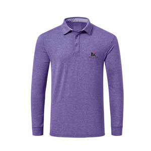 Polo à manches longues pour homme Signature, matière douce au toucher, coutures durables, coupe confortable, vêtements de mode pour tous les jours - Product Image 1