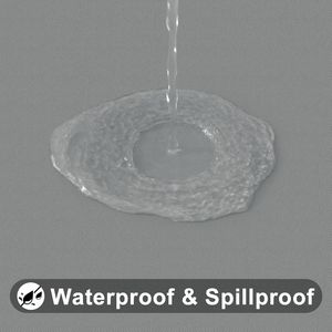 ผ้าคลุมโต๊ะพับได้รูปสี่เหลี่ยมผืนผ้าขนาด 6 ฟุต ผ้าคลุมโต๊ะแบบยืดหยุ่น ด้านหลังเป็นผ้าฟลานเนล ไวนิลกันน้ำ เช็ดทำความสะอาดได้ - Product Image 1