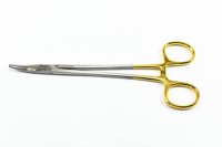 Pince à aiguille médicale dentaire chirurgicale droite et courbée en acier inoxydable de 18 cm, certifiée CE ISO, type Heaney