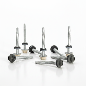 Weather-Resistant Zinc Coated Steel <b>Screws</b> - <b>Flat</b> Countersunk Head Wood Fasteners Custom Sizes - Product Image 1