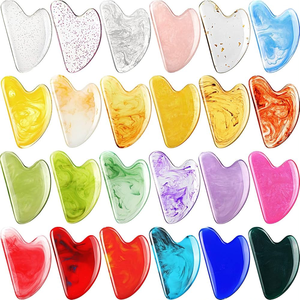 Outil Gua Sha en résine / Gua Sha facial / Massage Gua Sha / Avantages du Gua Sha / Gua Sha facial traditionnel indien en résine pour la santé de la peau - Product Image 1