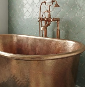 Bañeras de cobre FOB India, bañeras de cobre CIF, exportación de bañeras de cobre con entrega a domicilio, bañeras de cobre con embalaje seguro. - Product Image 3