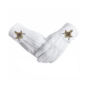 Guantes Masónicos 100% Algodón, Colores y Tallas Personalizables, Uso Diario, Duraderos, Diseño Personalizado, Precio Económico, Precio al por Mayor - Product Image 3