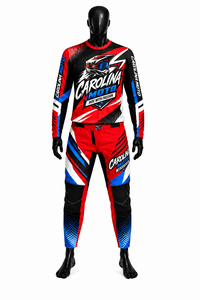 Combinaisons de motocross pour hommes CAROLINA de haute qualité, imprimées avec des dégradés de couleurs estivales, % polyester, séchage rapide, respirantes, pour la course - Product Image 2