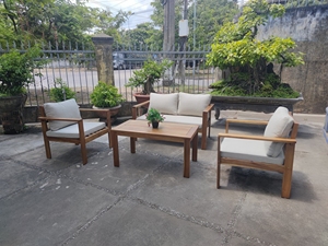 Luxury Weather-Resistant Acacia Wood Lounge Chair & Sofa Set for Garden <b>Pool</b> & Patio for Hotels & Villas Made in Vietnam - Product Image 6