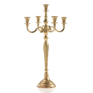 Tall Silver <b>Floor</b> <b>Standing</b> Metal 5 Arm Candelabra Centerpiece Taper <b>Candle</b> <b>Holder</b> for Wedding Event Hotel Decor Wholesale - Product Image 2