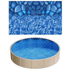 Telo in vinile premium per piscina da 18 piedi con sistema di sovrapposizione, facile da installare, con patch anti-perdita, per pareti alte 52 pollici, lunghezza 25 m, spessore 1,5 mm - Product Image 1