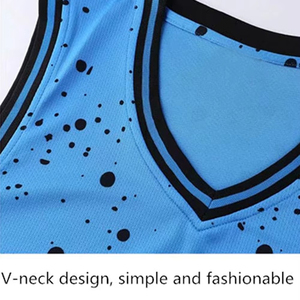 Ensemble d'uniformes de basketball personnalisés 100 % polyester, respirants, imprimés par sublimation, séchage rapide, maillot et short de basketball pour équipe - Product Image 6
