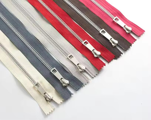 Fermetures éclair en laiton, prix fabricant, 3 tailles #   Fermetures éclair métalliques 12 cm colorées à extrémité fermée pour manteaux, vêtements et sacs - Product Image 4
