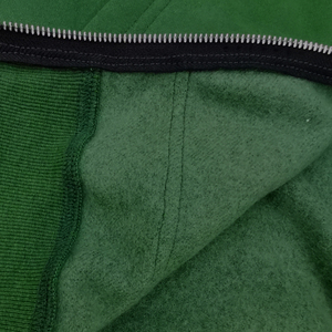 Sweat à capuche zippé intégral personnalisé avec logo brodé en chenille, imprimé, pour homme, style Hip Hop Streetwear décontracté en polaire - Product Image 5