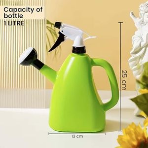 Regadera con Botella de Spray y Cabezal de Ducha de 1 Litro, Regadera de Plástico Multiusos para Jardín con Asa, Multicolor - Product Image 2