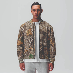 Custom Premium Camouflage Bomber <b>Jacket</b> Men Street Style <b>Zip</b> <b>Up</b> Casual Outerwear - Product Image 1