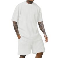Conjunto de Shorts Casuales de Verano para Mujer, Tallas Grandes, Spandex/Poliéster, Logotipo Personalizado Impreso, Diseño Sólido, Transpirable, Secado Rápido