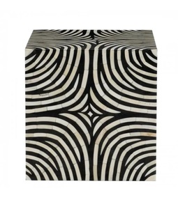 ILAHI's Bone Inlay <b>Drawer</b> Table Modern Design Agate Detailing Three-layer <b>Storage</b> Portable Home Furniture - Product Image 1