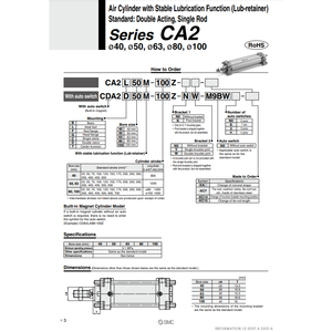 Cilindro de aire SMC Pneumatics Cilindros neumáticos de alta calidad - Product Image 2