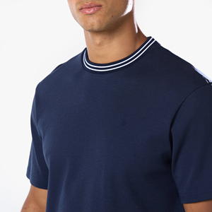 Camiseta de manga corta de algodón doble para hombre, estilo americano, de marca transfronteriza, color liso, holgada - Product Image 6