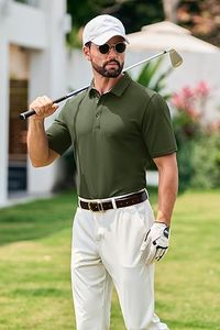 Chemises Polo Homme de Haute Qualité, Design Personnalisé, Manches Courtes, Printemps-Été, 100% Coton, Chemises Homme à Manches Courtes - Product Image 3