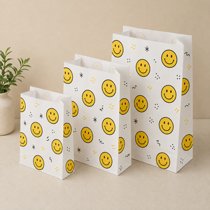 EcoRev ECO65 Greaseproof <b>Paper</b> Bags with <b>Leaf</b> Pattern Heat Seal Biodegradable Food Grade Flat Gift Craft Bags - Product Image 5