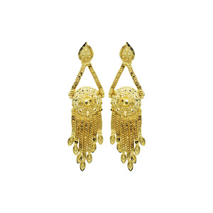 Conjunto de joyería de moda chapado en oro de 14K, 18K, 24K al por mayor, conjunto nupcial largo de diseño turco tradicional, conjunto de collares de oro estilo Dubái de alta calidad. - Product Image 4