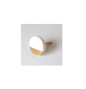 Luxury New Design Marble <b>Knob</b> Solid Creative Style Solid Kitchen Pulls <b>Knob</b> With <b>Brass</b> Rim for Home Bedroom <b>Doors</b> <b>Knob</b> - Product Image 1