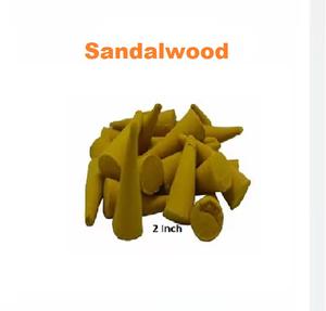 Conos de incienso de sándalo natural, suministro mayorista de conos de incienso de la mejor marca (amarillo) - Product Image 1