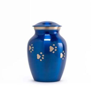Urne funéraire minimaliste pour animaux de compagnie, technique de moulage à la main, urnes métalliques pour l'enterrement des chiens et des chats, souvenir durable, finition marbre. - Product Image 4