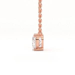 Aarinya Amore, Diamante Cultivado en Laboratorio con Corte Corazón, Certificado IGI, Solitario en Oro Rosa de 9K, Elegante Colgante con Engaste de Puntas, Regalo de Boda - Product Image 4