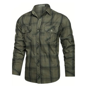 Chemise en flanelle classique pour homme de qualité supérieure 2026, tenue décontractée pour l'extérieur, service OEM, dernières nouveautés, chemise en flanelle pour homme de style varié - Product Image 6